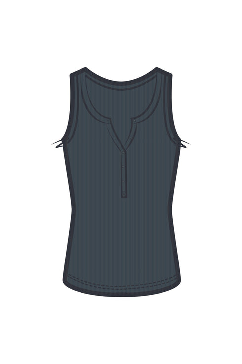 Koy Resort Laguna Rib Henley Tank Top